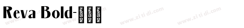 Reva Bold字体转换